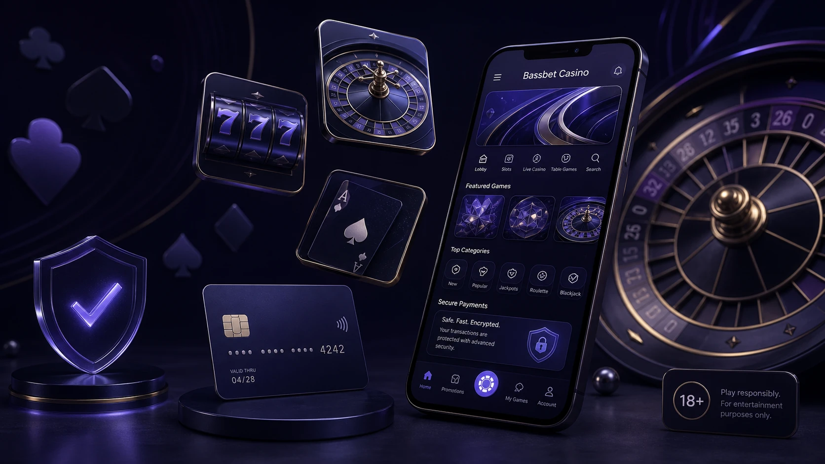 Bassbet Casino — игровой зал